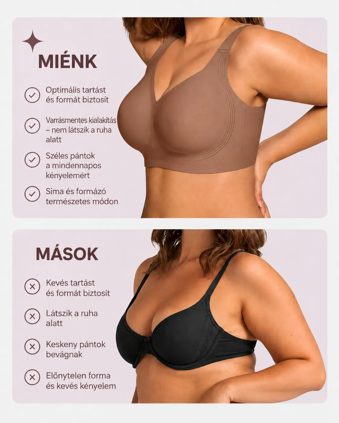 Women's Wire-Free Jelly Bra with Full Coverage