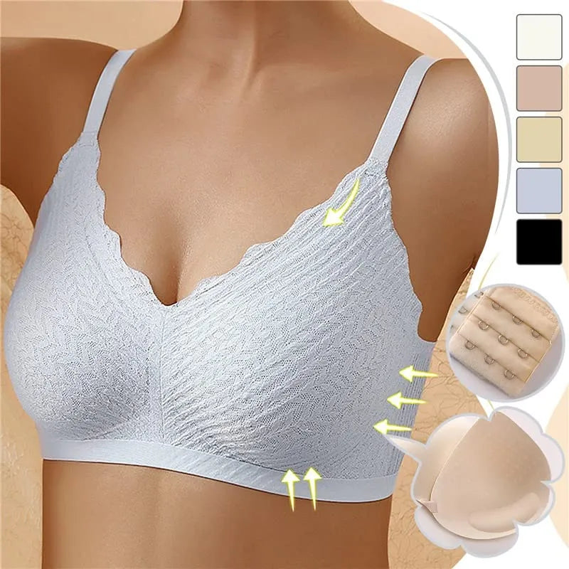 Women's Wire-Free Seamless Bralette for Everyday Comfort