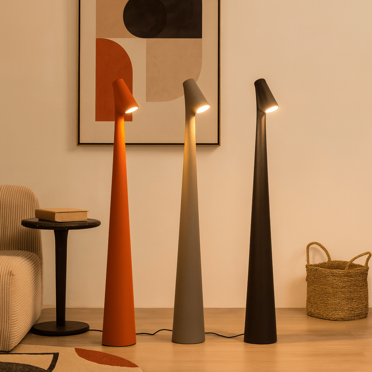 AuraGlow - Moderne kabellose Tischlampe