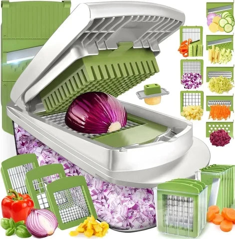 CulinaChop - Manueller Gemüseschneider mit mehreren Klingen