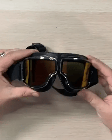MotoVision - Motorradbrille im Vintage-Stil