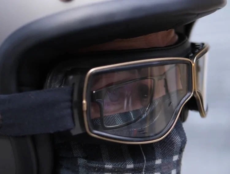 MotoVision - Motorradbrille im Vintage-Stil