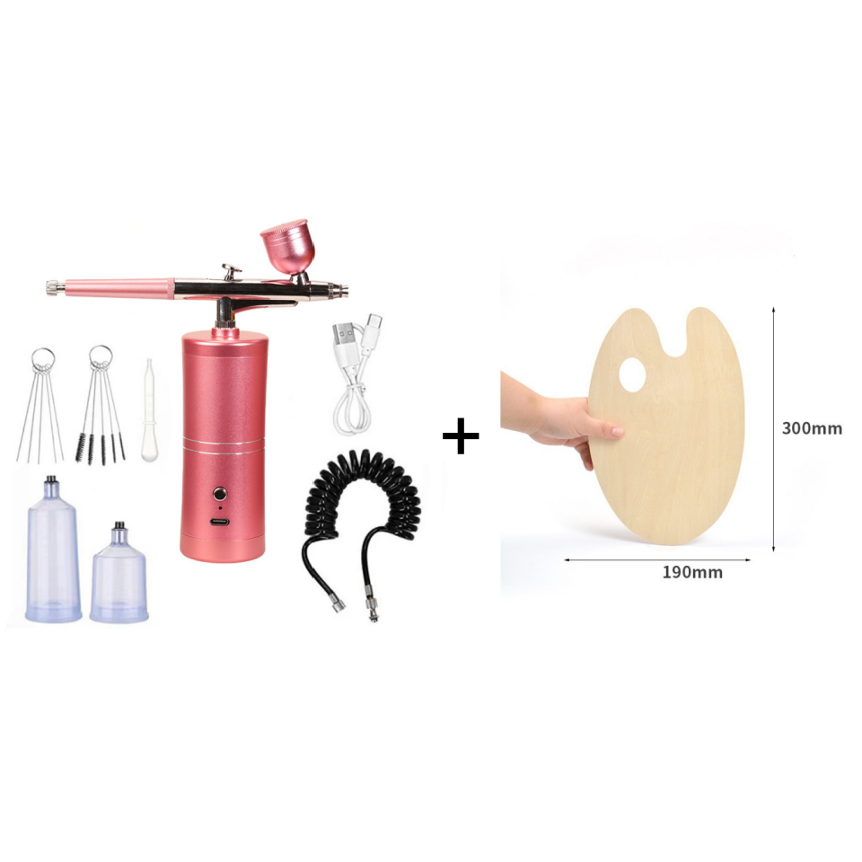 FluidJet - Kabelloses, wiederaufladbares Airbrush-Set