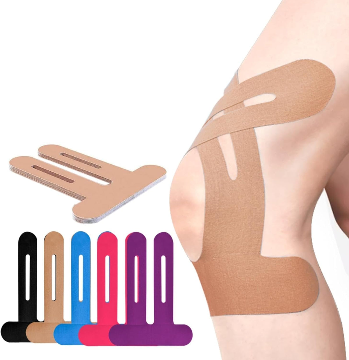 FlexiTape - Vorgeschnittenes kinesiologisches Knie-Tape