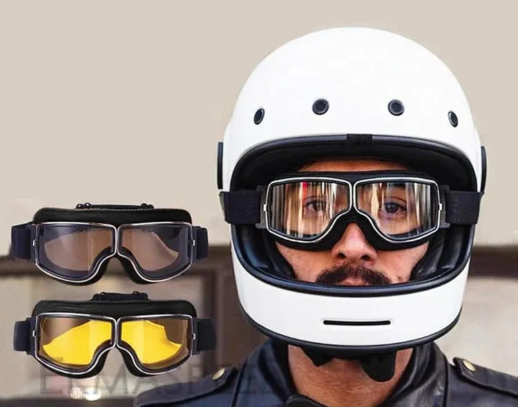 MotoVision - Motorradbrille im Vintage-Stil