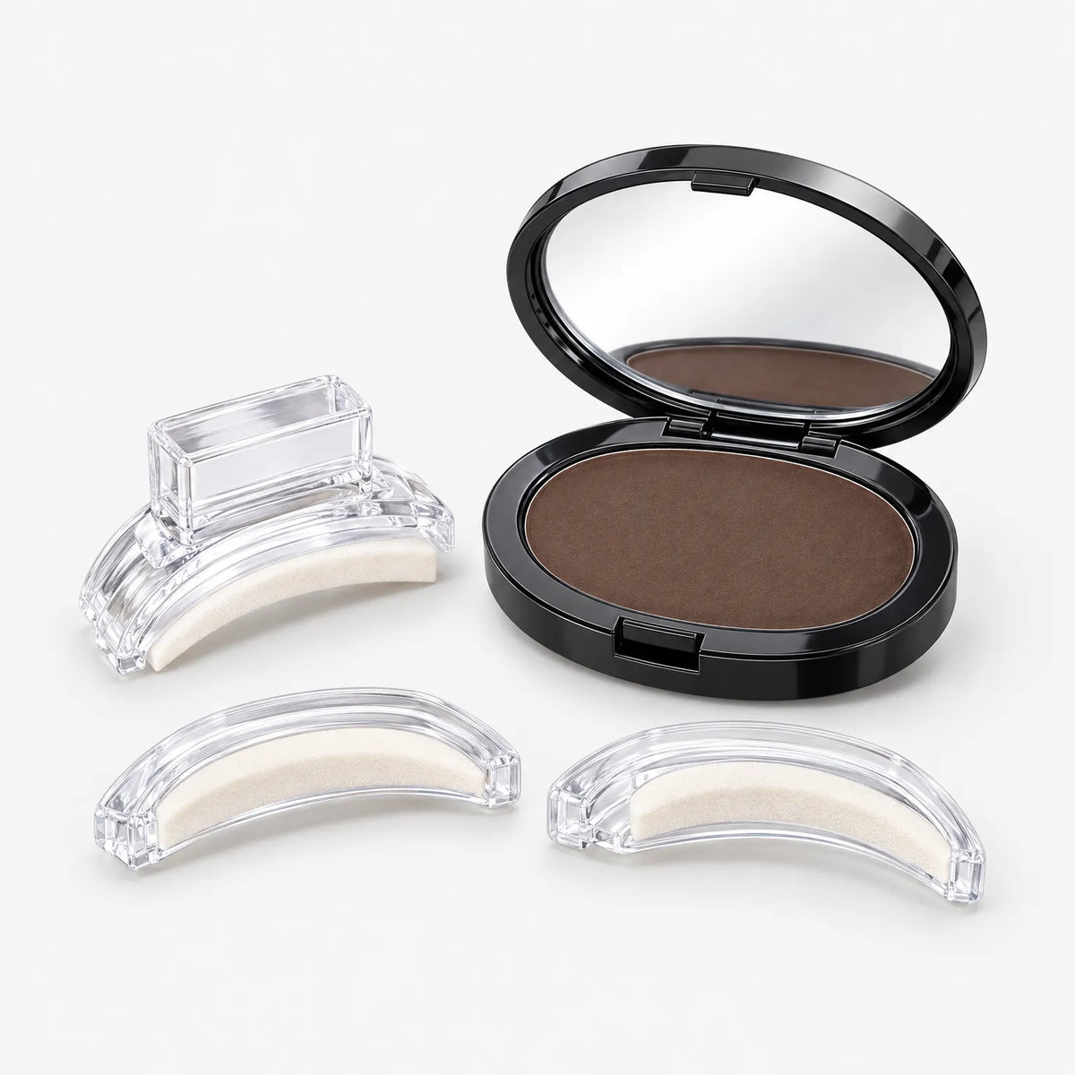 Browzique - Verstellbares Augenbrauenstempel-Set mit Winkel