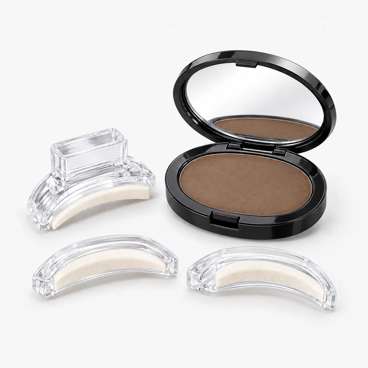 Browzique - Verstellbares Augenbrauenstempel-Set mit Winkel