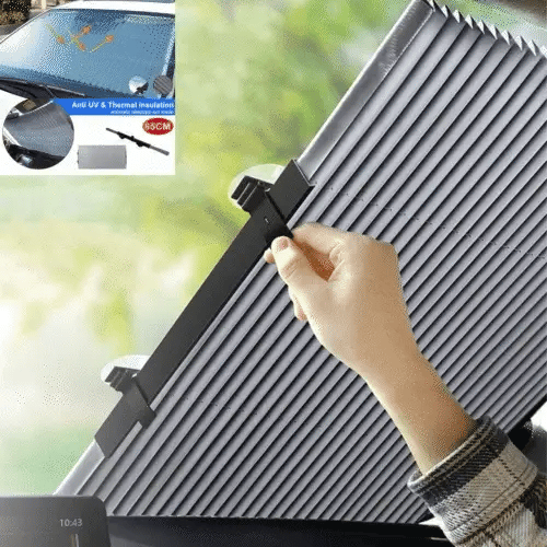 Shadux - Zusammenrollbarer Sonnenschutz für die Frontscheibe