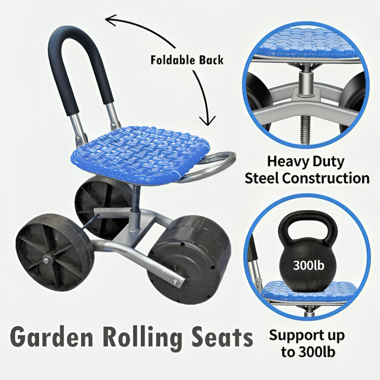 SpinSeat - Robuster rollbarer Gartensitz