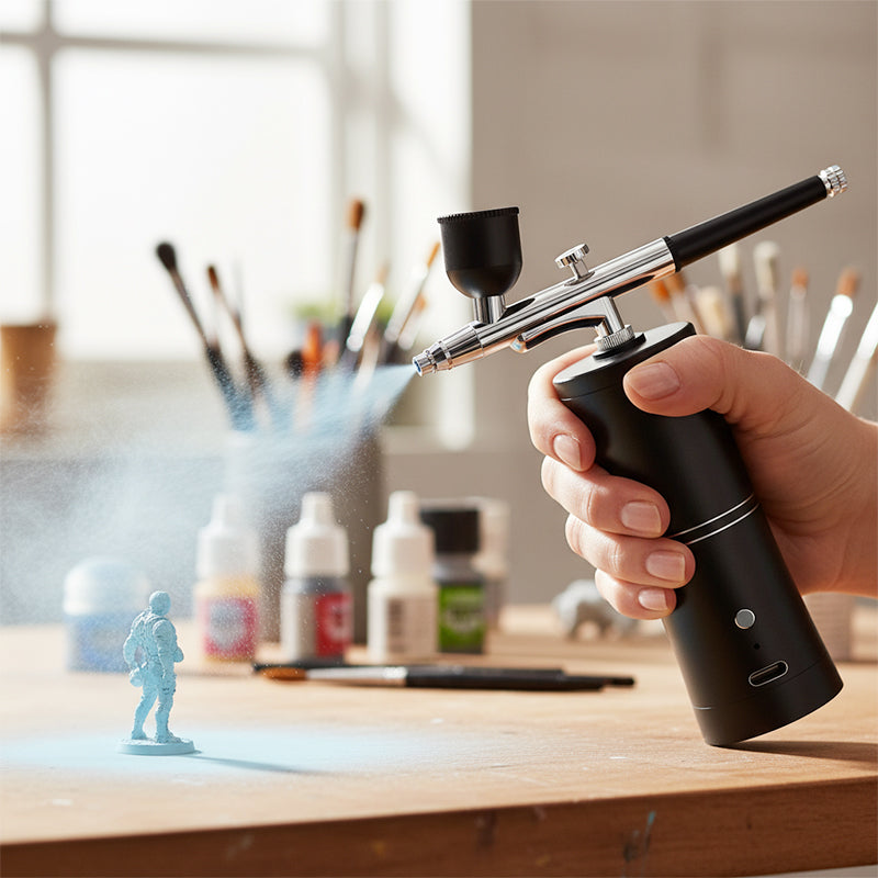 FluidJet - Kabelloses, wiederaufladbares Airbrush-Set