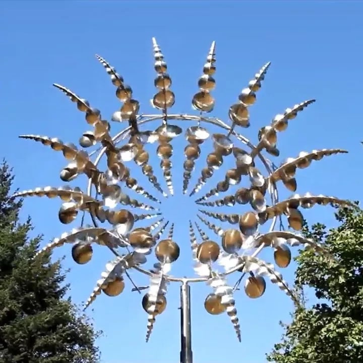 AeroWhirl - Kinetischer Windspinner für draußen