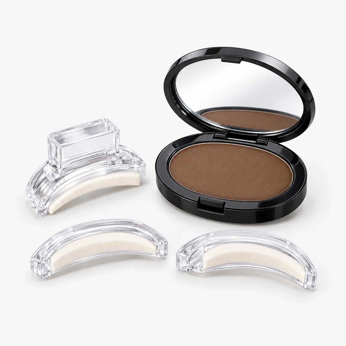 Browzique - Verstellbares Augenbrauenstempel-Set mit Winkel
