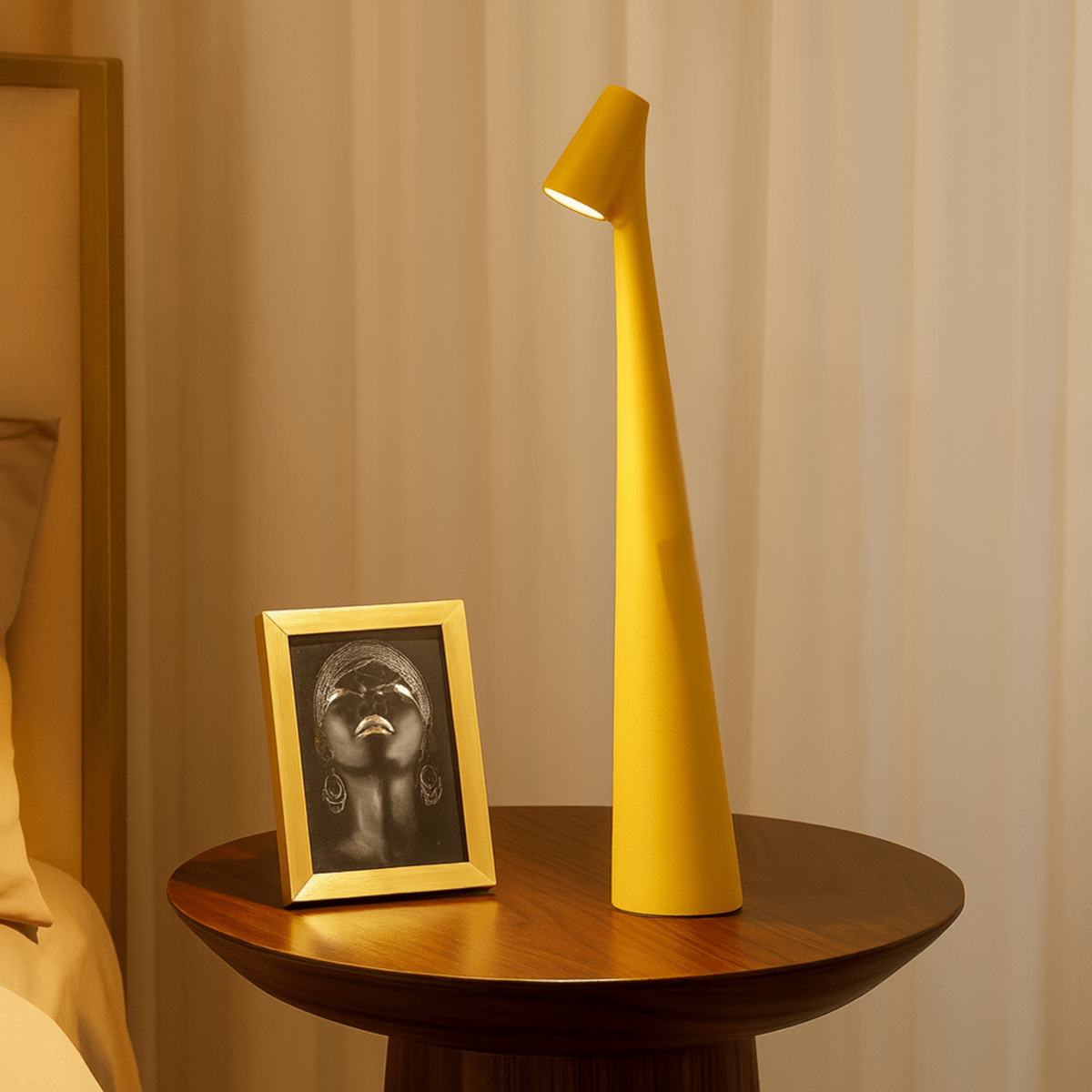 AuraGlow - Moderne kabellose Tischlampe
