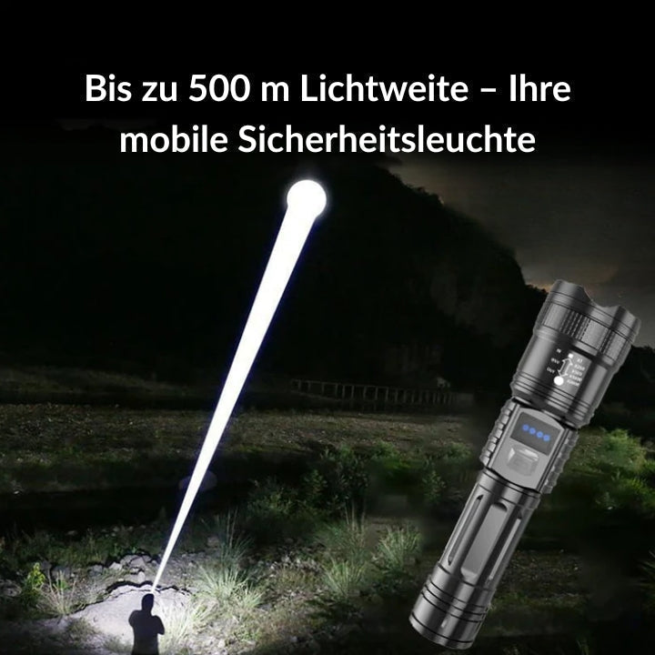BeamTorch - Wiederaufladbare kompakte LED-Taschenlampe