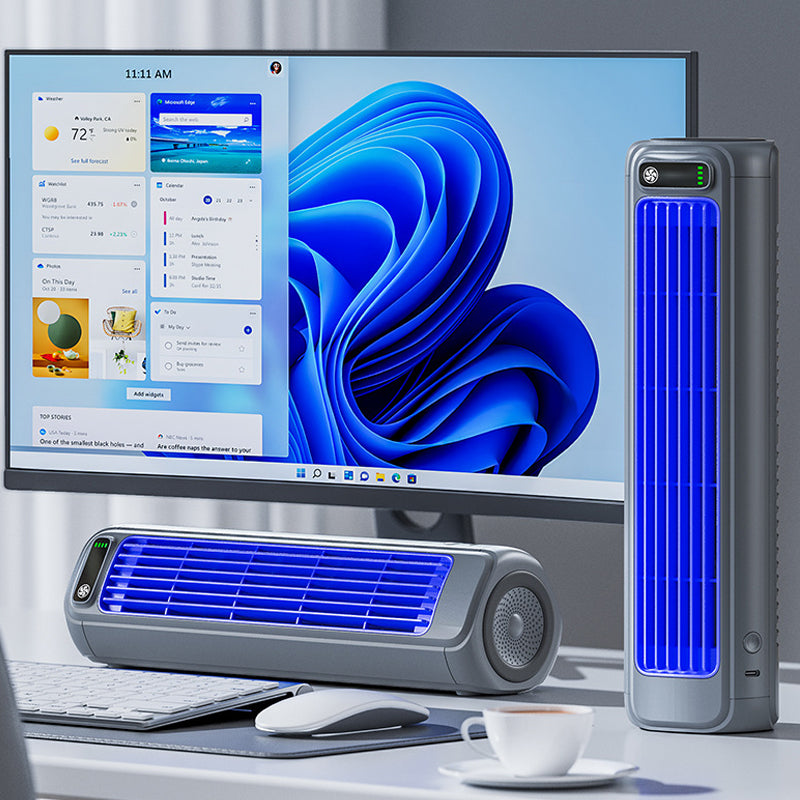 Novavent - Tragbarer wiederaufladbarer Turmventilator