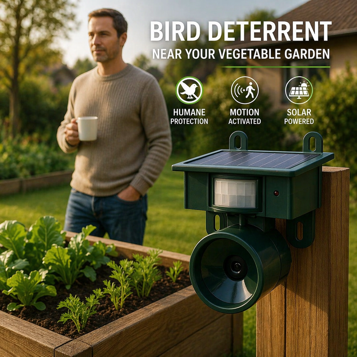 Corvidex - Solarbetriebenes tierschonendes Vogelabwehrgerät
