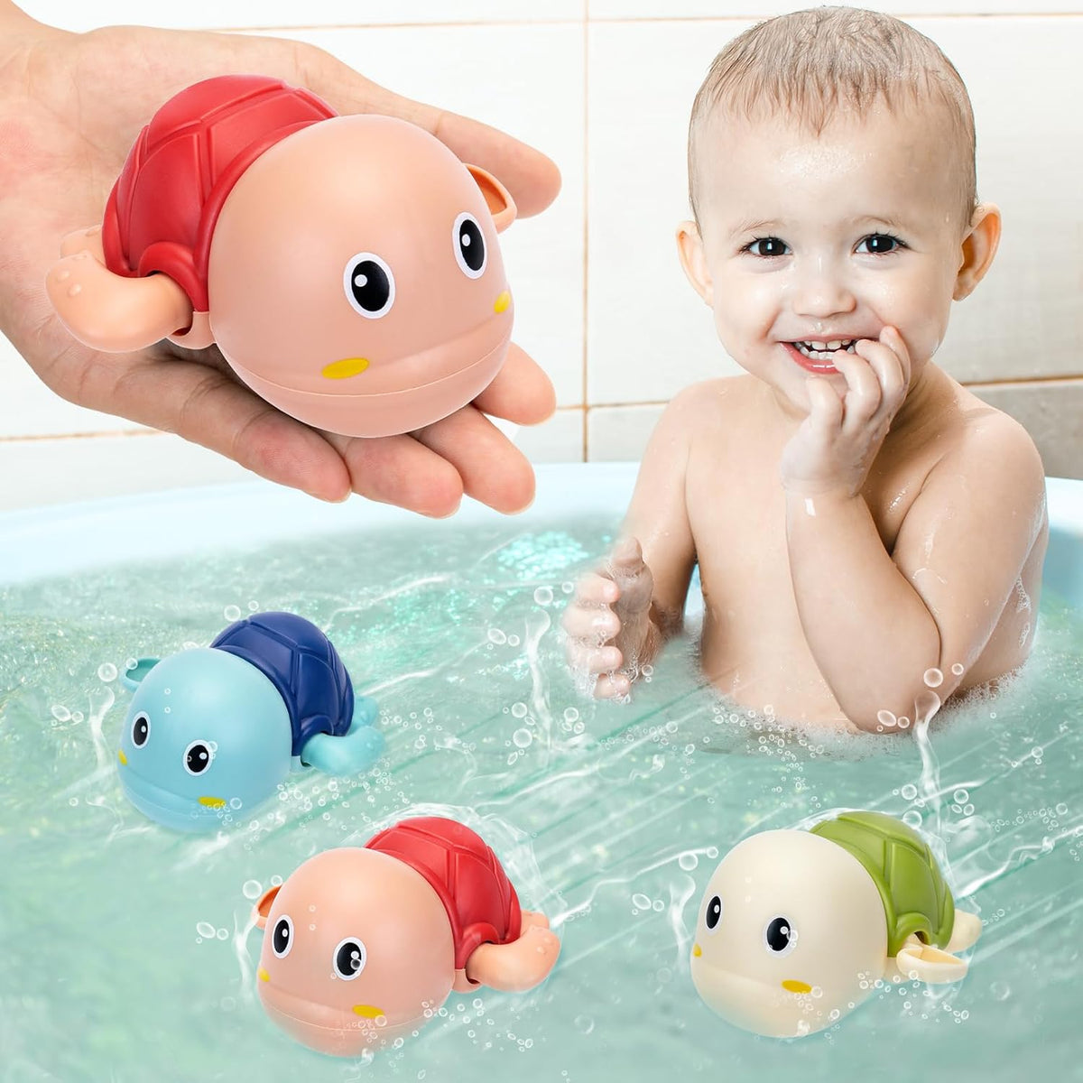 Tubbily - Aufziehbare Tier-Badespielzeuge