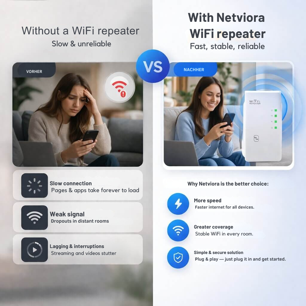 RangeBoost - Kabelloser WLAN-Repeater zum Einstecken