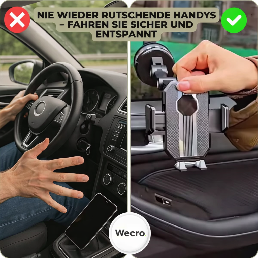 DriveHold - Verstellbare Handyhalterung fürs Auto mit mehreren Gelenken