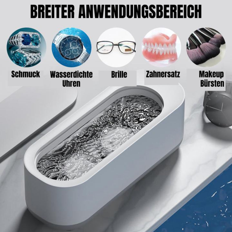 SonicWash - Kompaktes Ultraschall-Reinigungsgerät für Schmuck