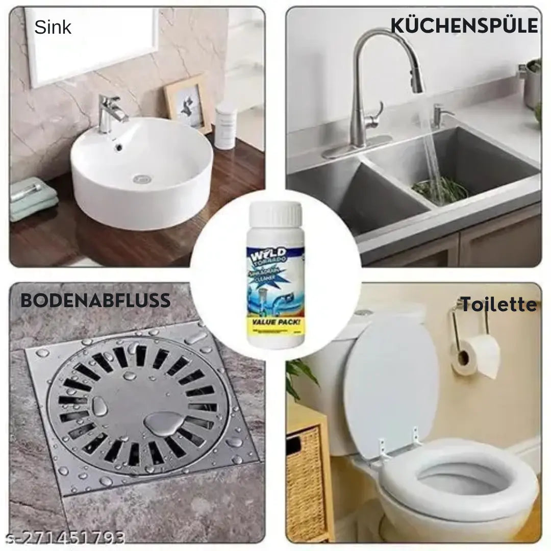 Zappix - Schäumender Pulver-Abflussreiniger