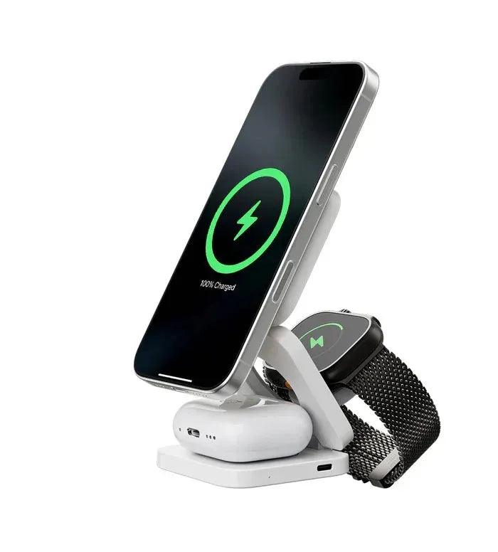 3-in-1 Foldable Magnetic Wireless Charging Station
