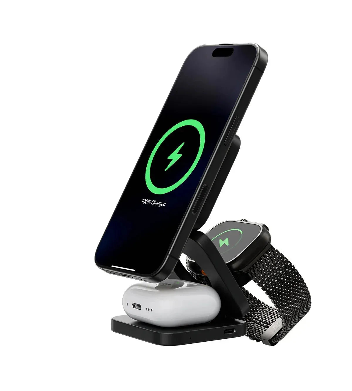 3-in-1 Foldable Magnetic Wireless Charging Station