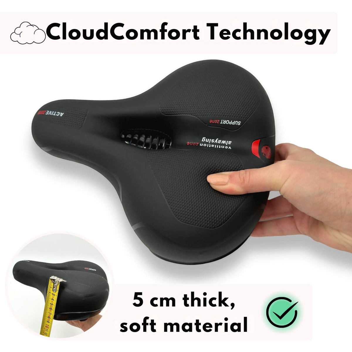 Ventyx - Ergonomischer, stoßabsorbierender Ersatz-Fahrradsattel