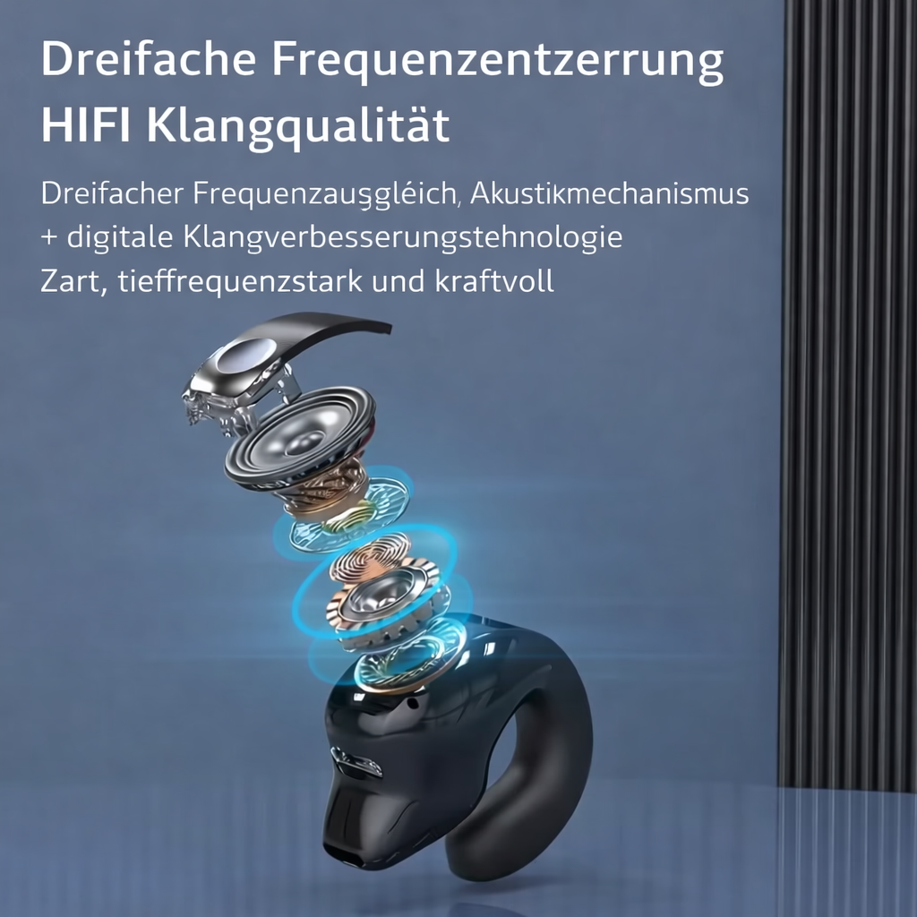 AeroClip - Kabellose Open-Ear-Clip-Ohrhörer