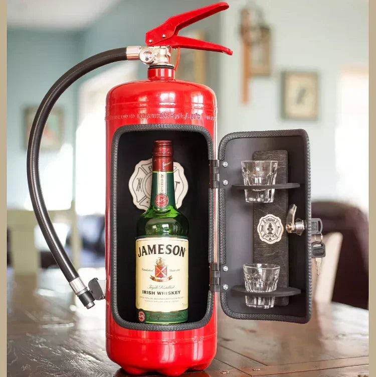 ExtinguBar - Abschließbarer Likörschrank in Feuerlöscherform