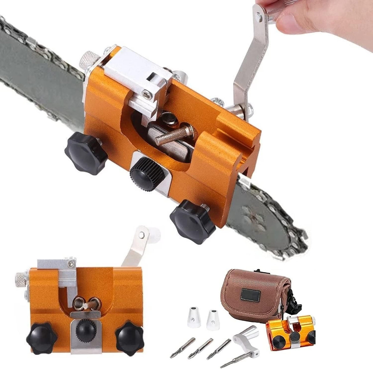 EdgeGrind - Manueller Kettenschärfer für Kettensägen