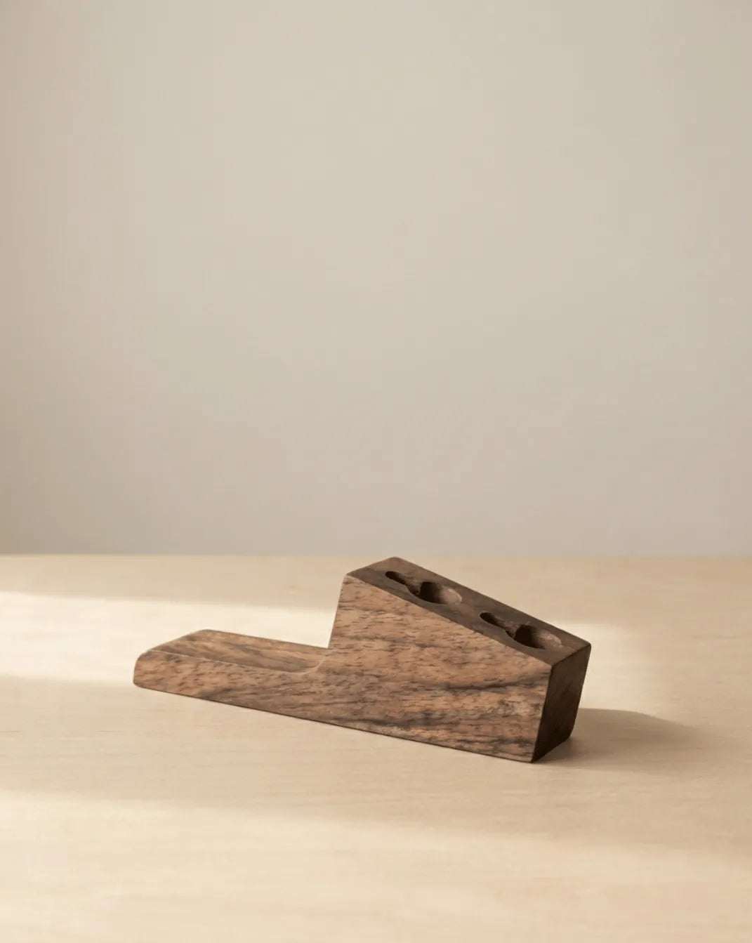 4-Piece Wooden Wall Hook Set for Entryway and Bathroom