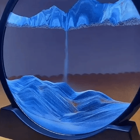 DuneScape - Rundes bewegliches Sandkunstbild