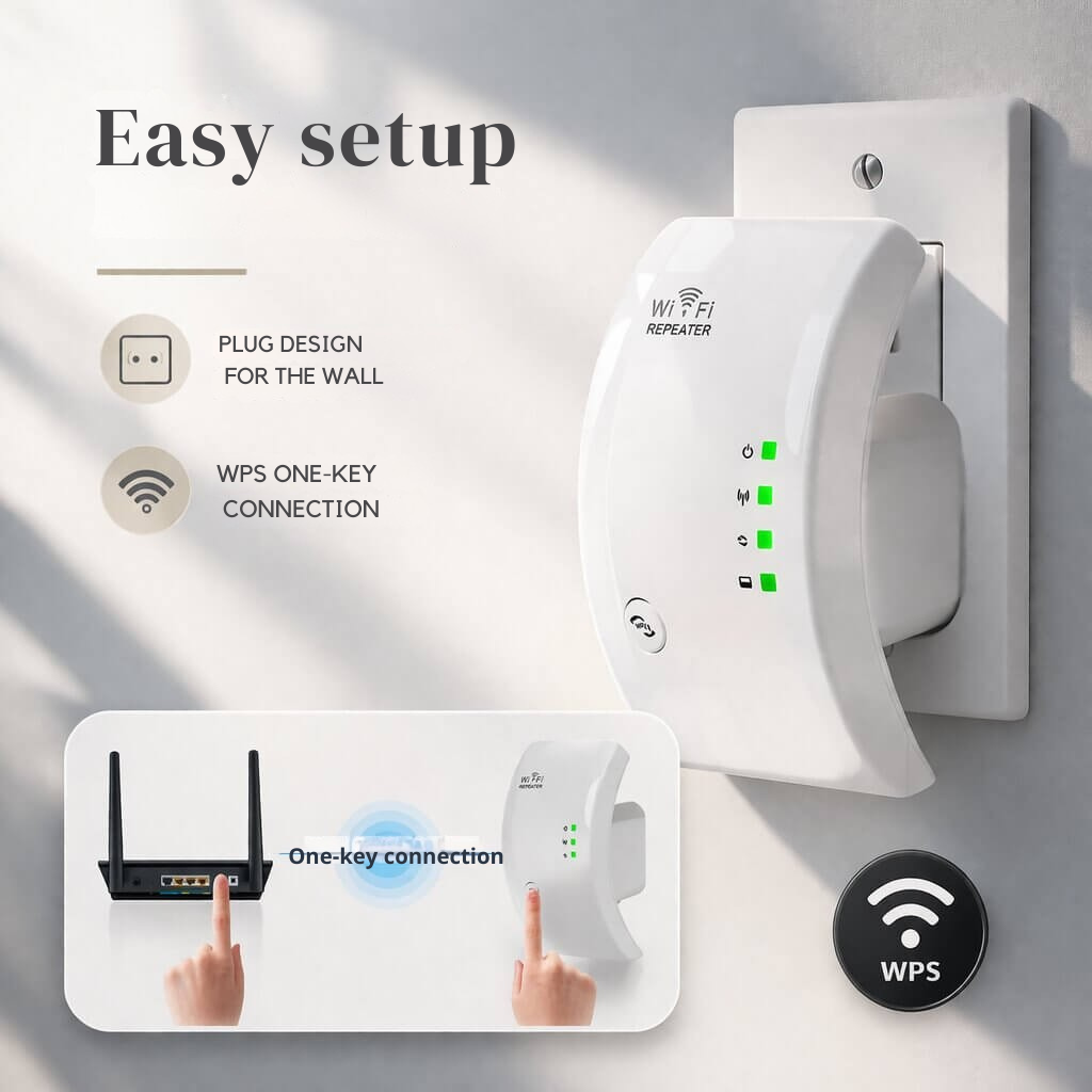 RangeBoost - Kabelloser WLAN-Repeater zum Einstecken
