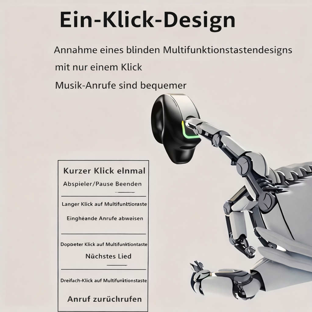 AeroClip - Kabellose Open-Ear-Clip-Ohrhörer