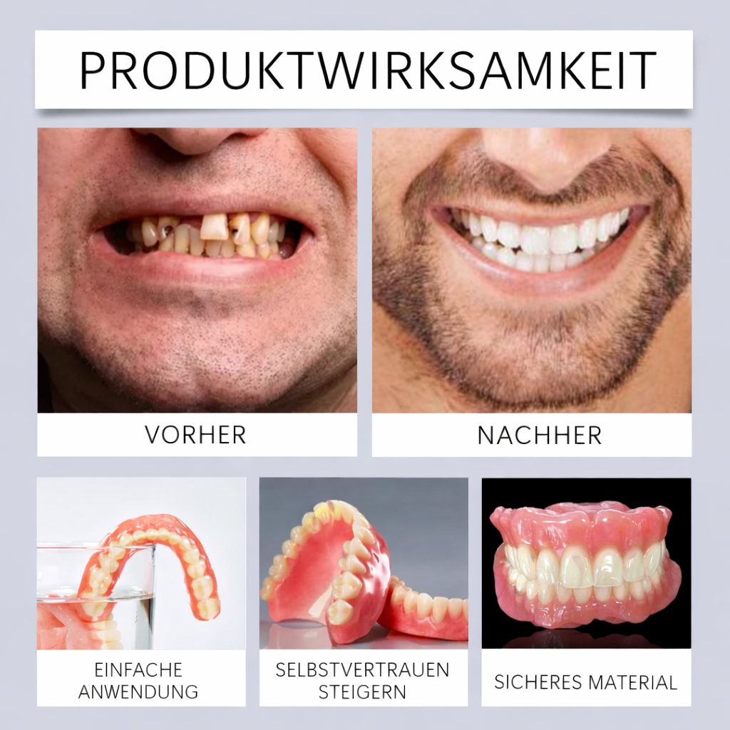 Moldacush - Anpassbares Haftkissen für Zahnprothesen