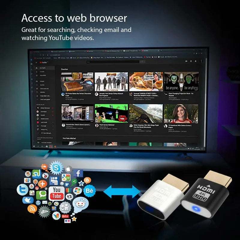 4K HDMI TV Streaming Device with Plug and Play Setup