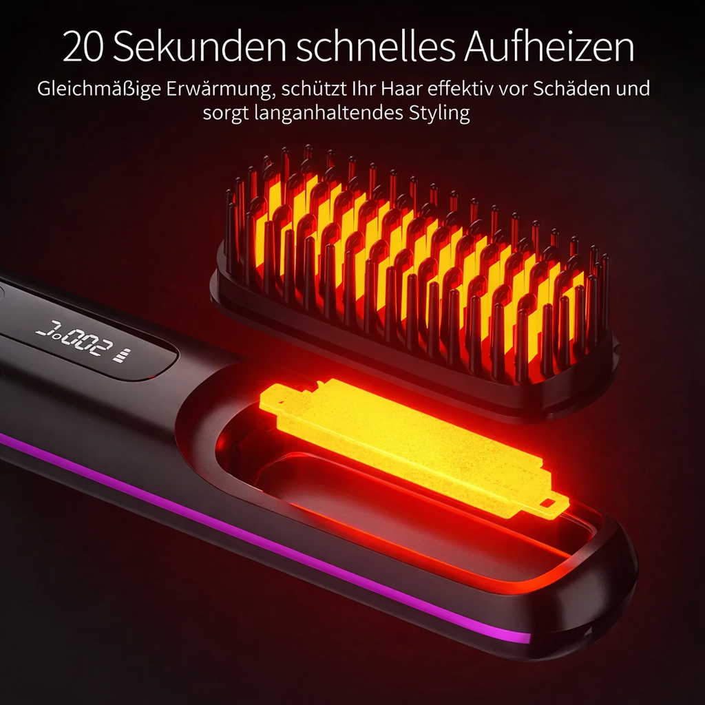 StyleBrush - Kabellose Haarglättungsbürste