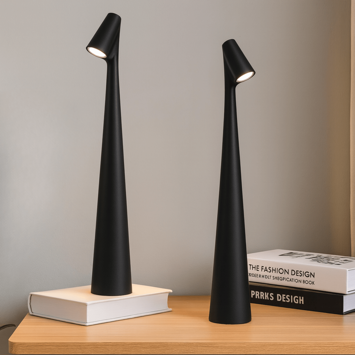 AuraGlow - Moderne kabellose Tischlampe