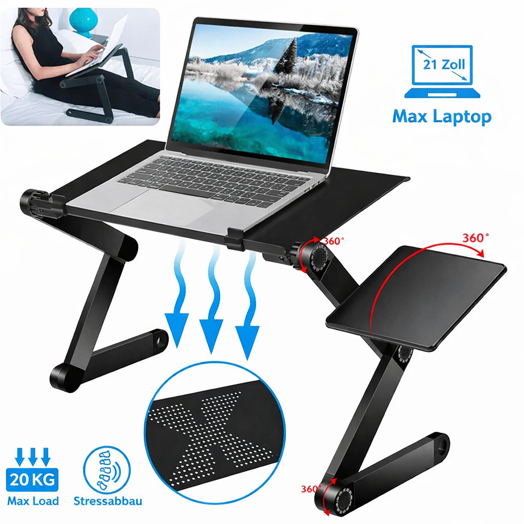 Elevata - Verstellbarer Laptopständer mit Gelenken