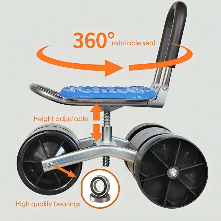 SpinSeat - Robuster rollbarer Gartensitz