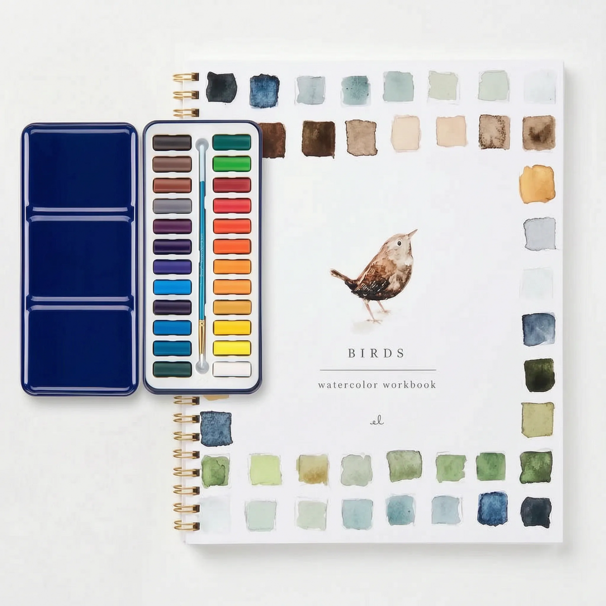 AquaSketch – Aquarell-Arbeitsbuchset für Anfänger