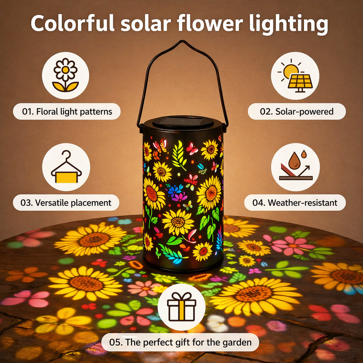 Solaryn - Dekorative Solar-Gartenlaterne