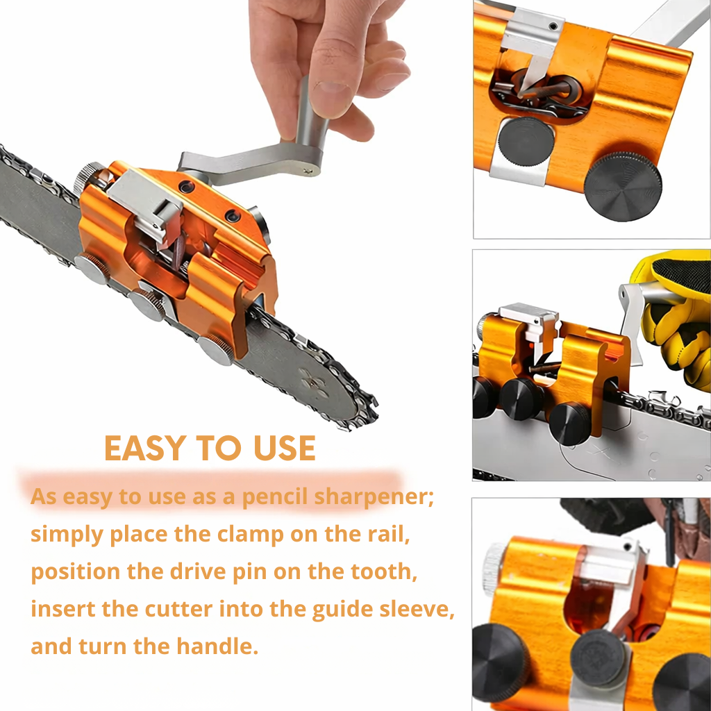 EdgeGrind - Manueller Kettenschärfer für Kettensägen