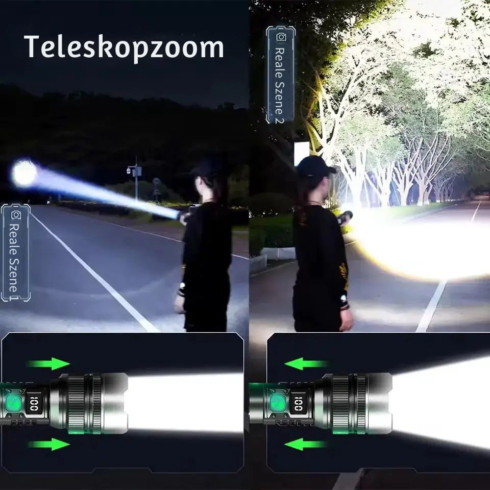 BeamTorch - Wiederaufladbare kompakte LED-Taschenlampe