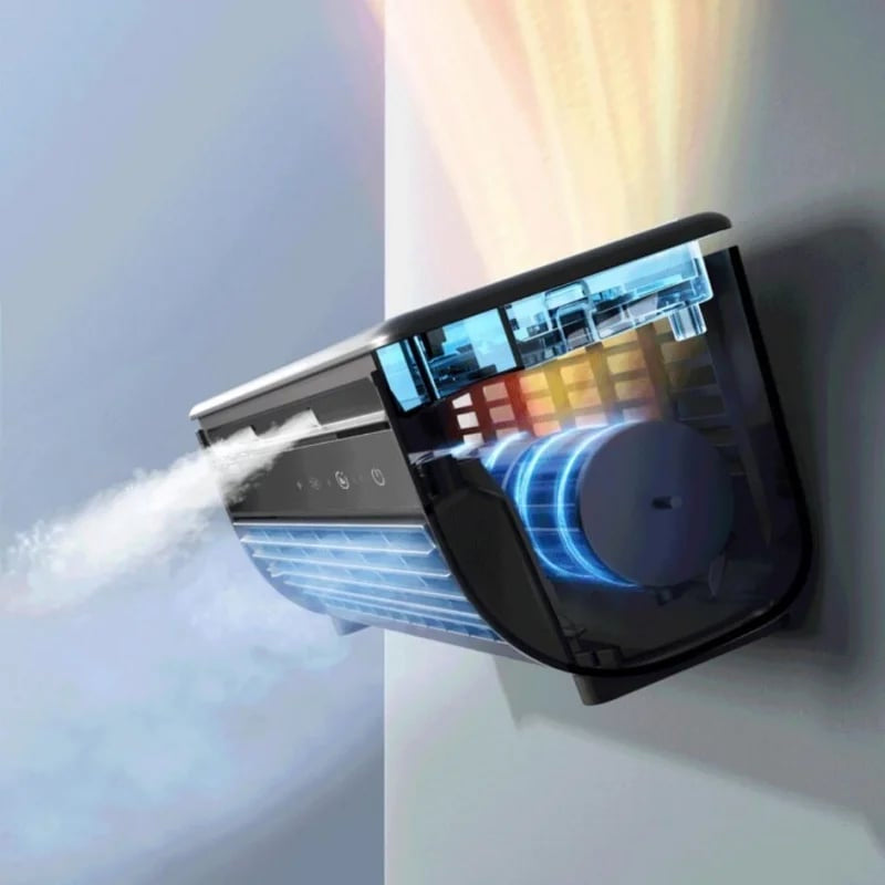 Novavent - Tragbarer wiederaufladbarer Turmventilator
