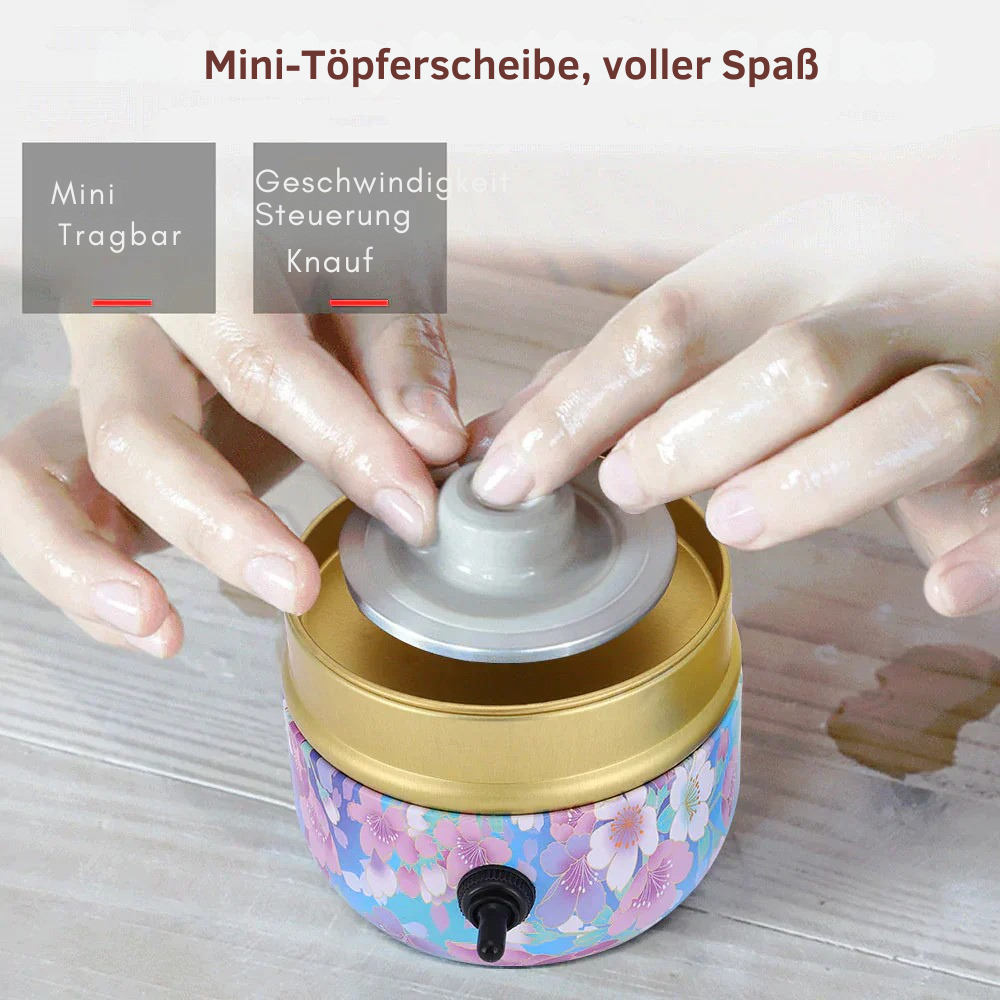 SpinCraft - Elektrische Mini-Töpferscheibe