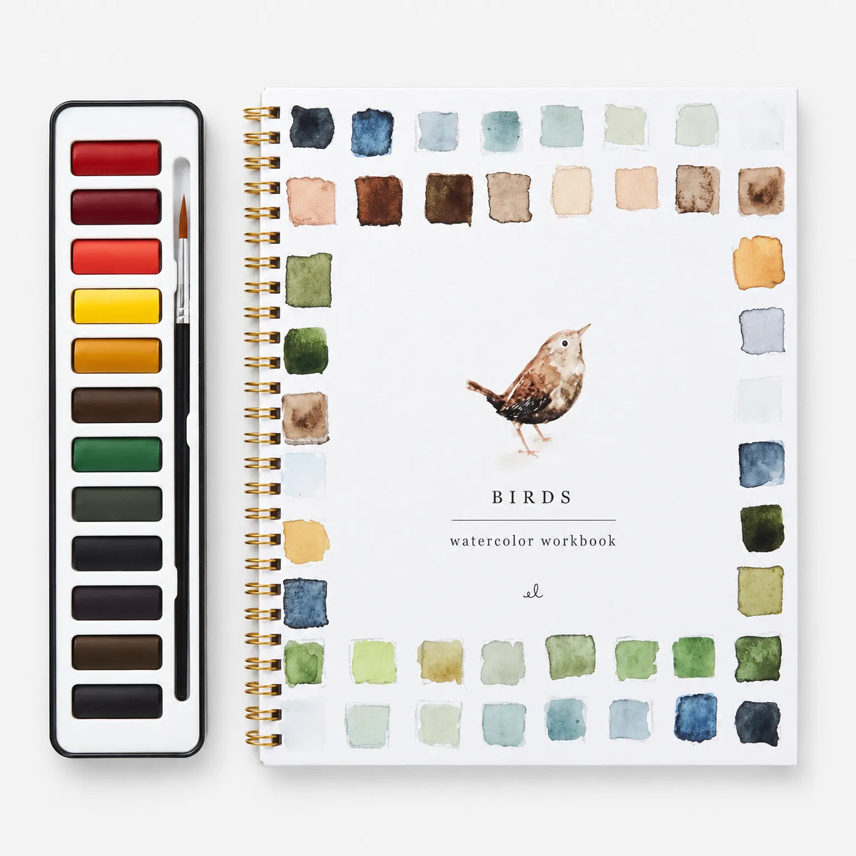 AquaSketch – Aquarell-Arbeitsbuchset für Anfänger