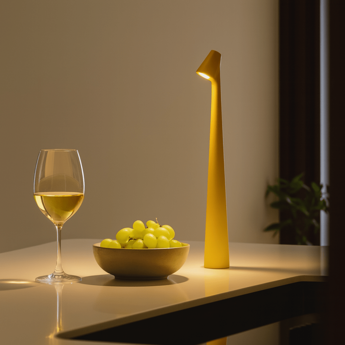 AuraGlow - Moderne kabellose Tischlampe