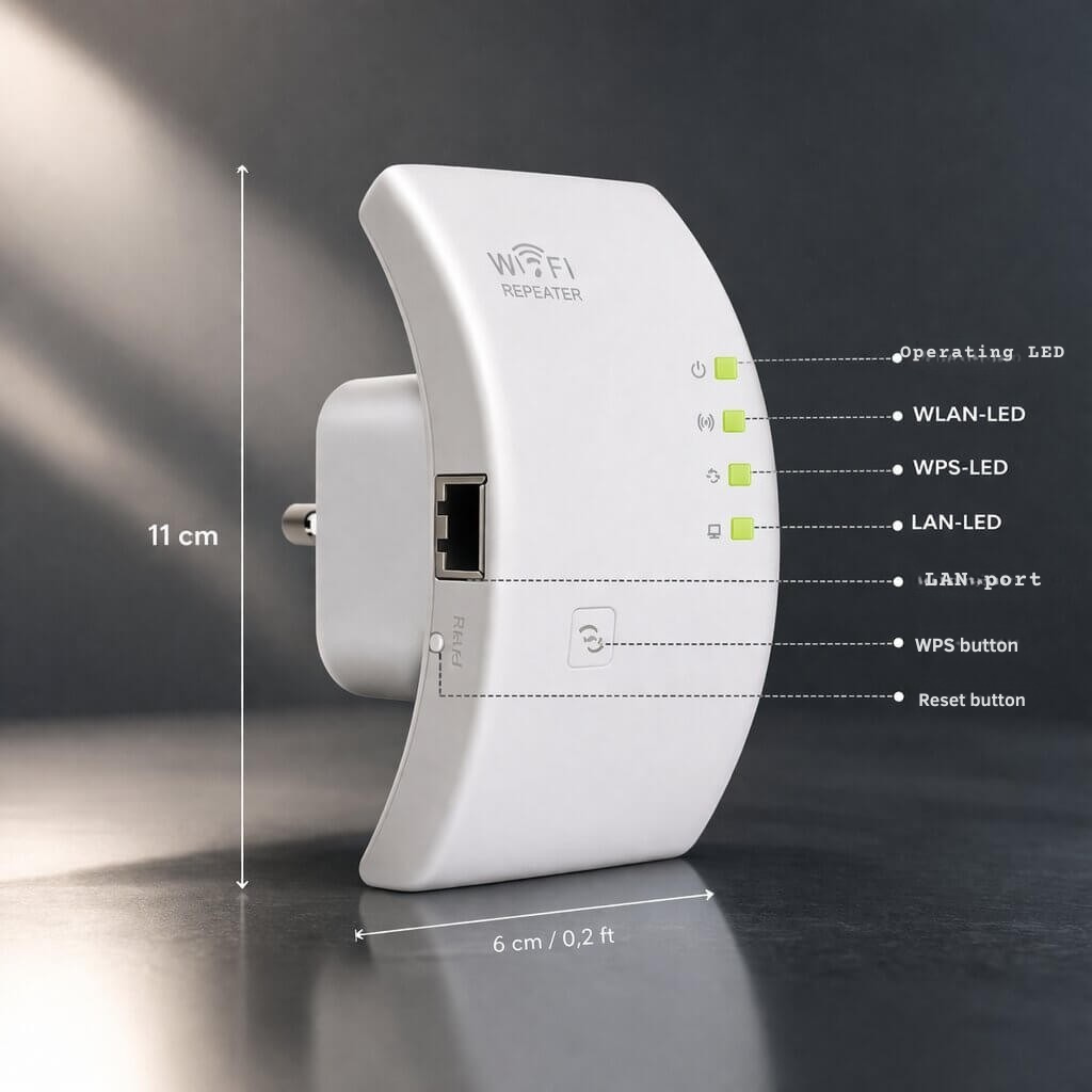 RangeBoost - Kabelloser WLAN-Repeater zum Einstecken